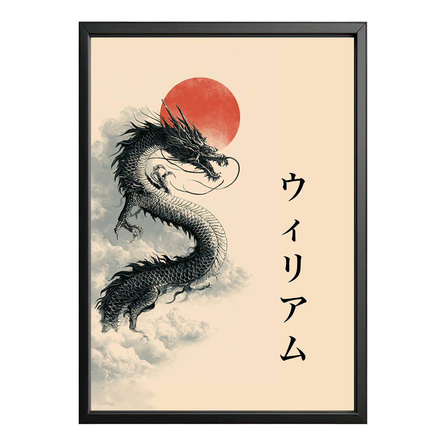 Quadro Giapponese Personalizzato – Drago Giapponese