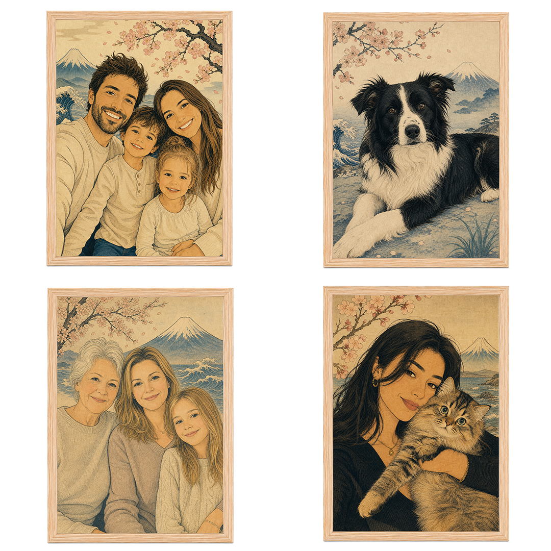 Tableau Manga Portrait Personnalisé