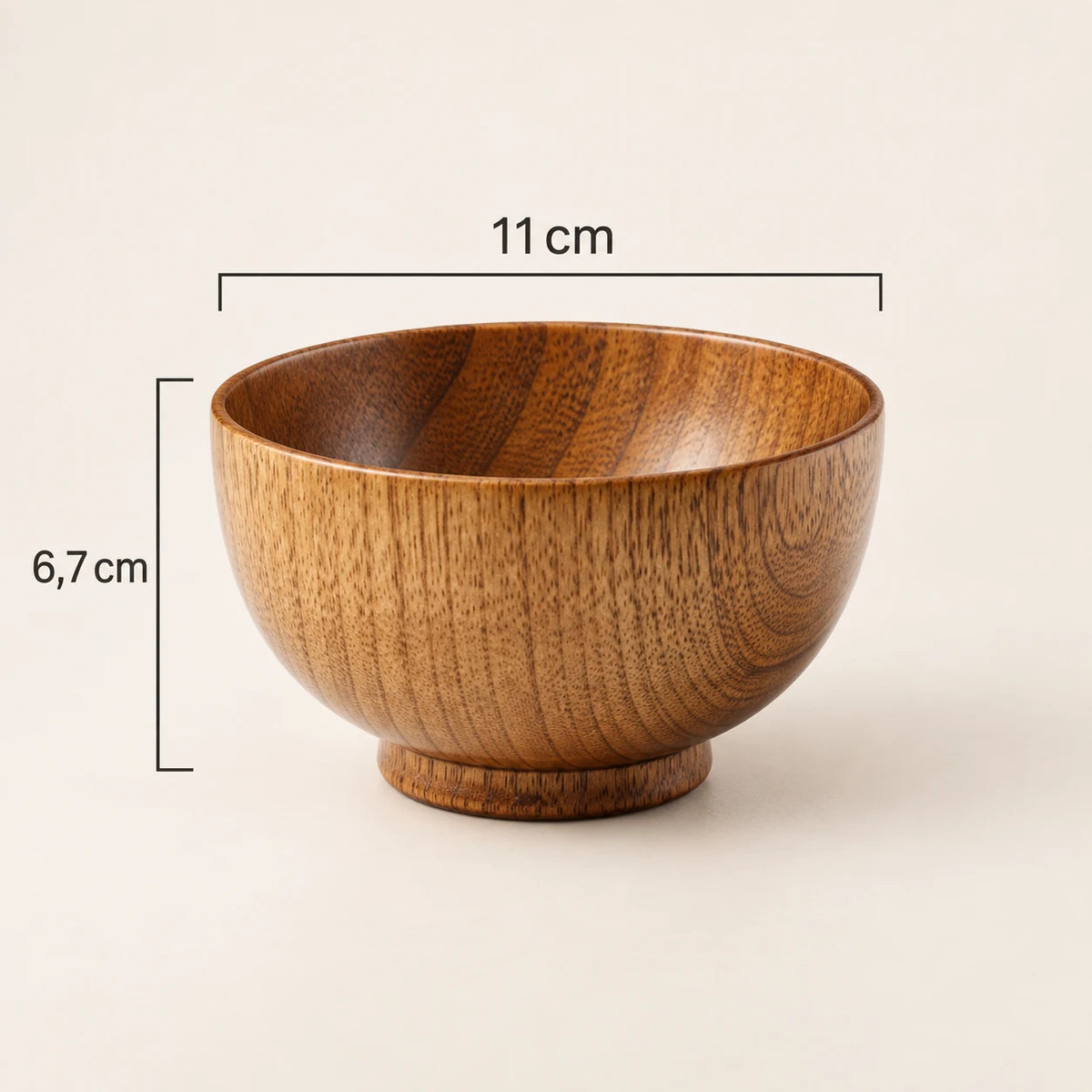 Bol Japonais en Bois Maru – Riz et Soupe