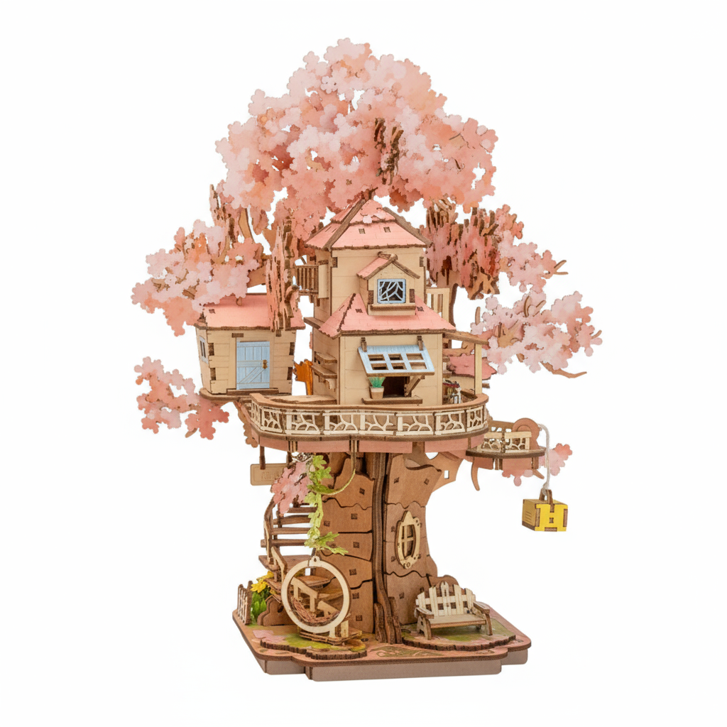 Puzzle 3D Sakura Tree House