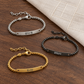 Bracciale Minimalista Coreano Inciso