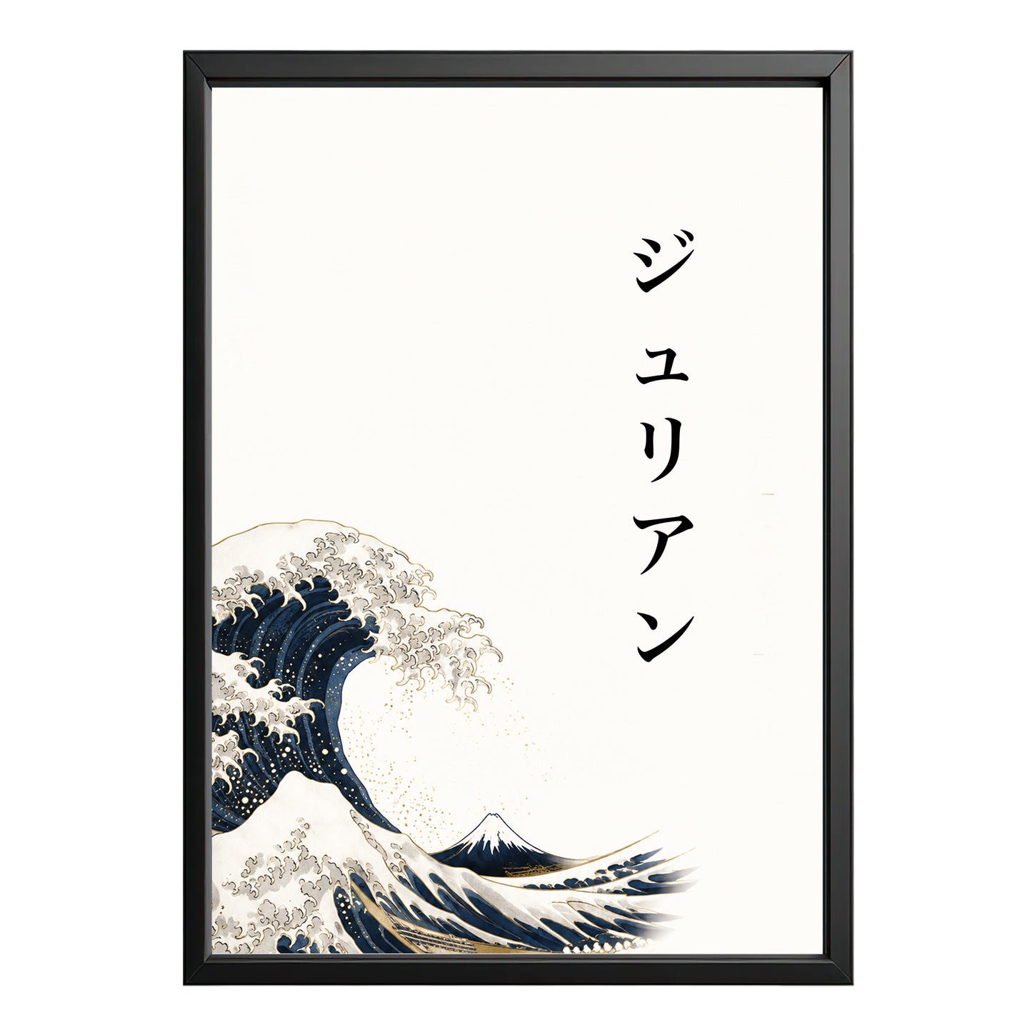 Personalisiertes japanisches Wandbild – Große Welle