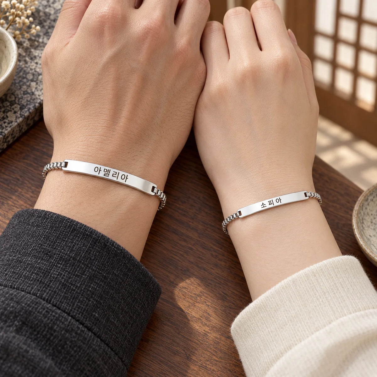 Bracelets Couple Coréens Personnalisés