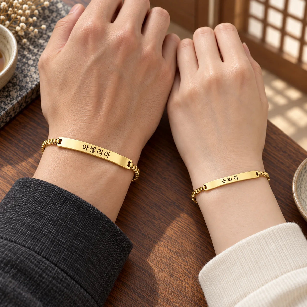 Bracelets Couple Coréens Personnalisés