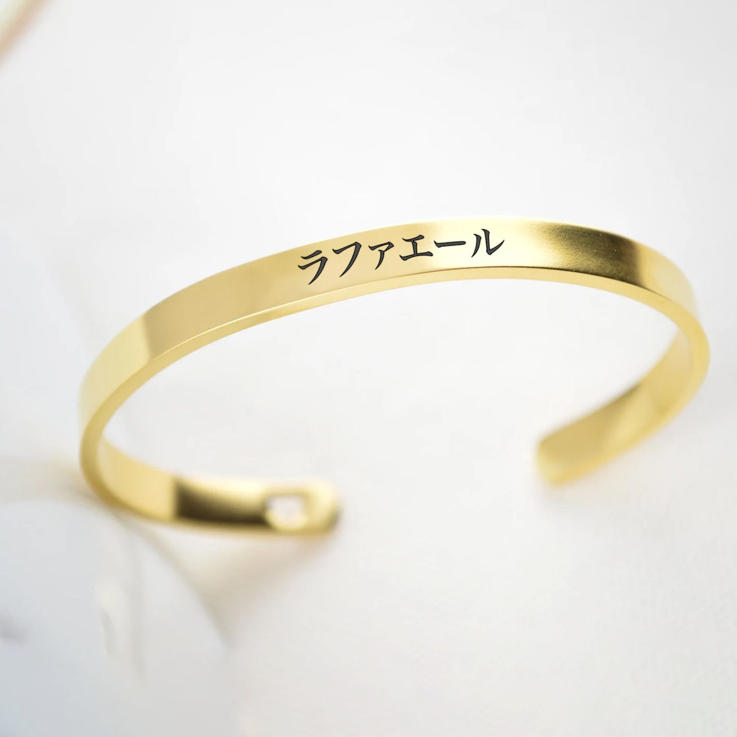 Bracelet Jonc Prénom Japonais Gravé