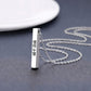 Collier Barre Coréen Gravé Femme
