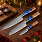 Set de Couteaux Japonais Umi Trio – Santoku, Chef & Office
