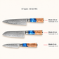 Set de Couteaux Japonais Umi Trio – Santoku, Chef & Office