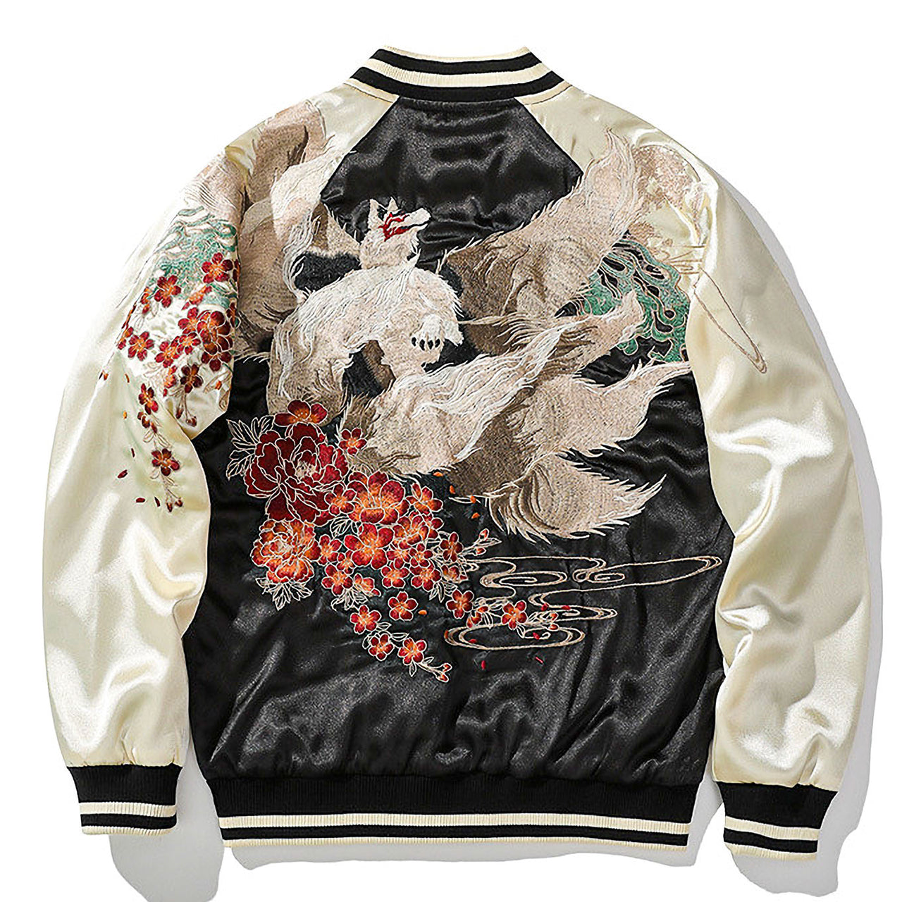 D*T様 JAPANESE EMBROIDERED JACKETS セット L] Japanese Dragon & Tiger Sukajan - Powerful Embroidery | Vintage