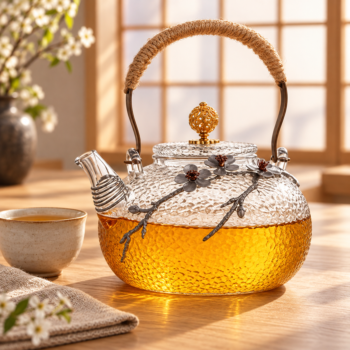 Théière Japonaise en Verre Ume